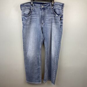 Silver jeans mens 38x30 Gordie light wash EMC bootcut flare